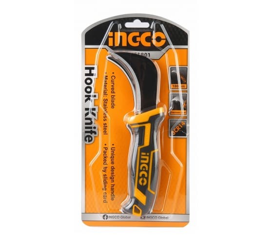 Нож монтажника крюк INGCO 180мм,HPK81801