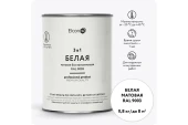 Грунт-эмаль по ржавчине 3 в 1 Elcon матовая, белая,RAL 9003, 0,8кг, 00-00462295