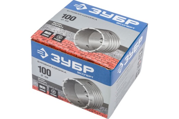 Бур-коронка 100 мм SDS+ ЗУБР 29180-100 Бур-коронка 100 мм SDS+ ЗУБР 29180-100