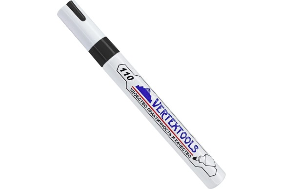 Маркер-краска чёрный нитро-основа 4мм, Vertextools Маркер-краска чёрный нитро-основа 4мм, Vertextools