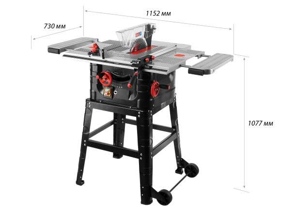 Станок распиловочный ЗПДС-255-1600С,1600Вт,d-255*30мм, h-80/55мм,4500о/м,стол раздвижной, ЗУБРВт Станок распиловочный ЗПДС-255-1600С,1600Вт,d-255*30мм, h-80/55мм,4500о/м,стол раздвижной, ЗУБРВт