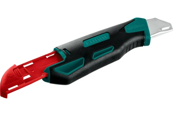 Нож с авто/винтовым фиксатором 25мм, двухкомпонентный корпус, Grand-25 Kraftool Нож с авто/винтовым фиксатором 25мм, двухкомпонентный корпус, Grand-25 Kraftool