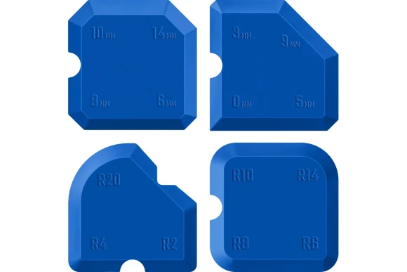 Набор шпателей для силикона (4шт) ЗУБР 