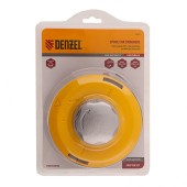 Головка тримерная гайка М10*1,25, с адапторам ,винт М10-М10 алюм.кнопка Denzel 