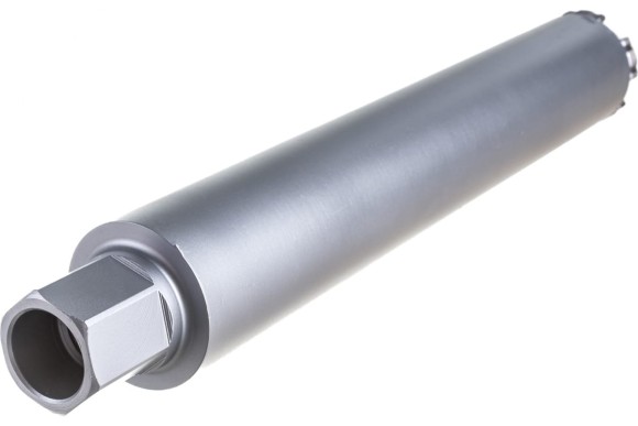 Коронка алмазная по железобетону 68 х 450мм, 1 1/4UNC, сухой/мокрый, HILBERG Коронка алмазная по железобетону 68 х 450мм, 1 1/4UNC, сухой/мокрый, HILBERG