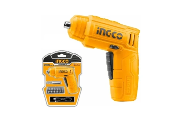 Отвёртка аккум.INGCO CSDLI0802 8В*1шт,6Н/м,220о/мин.USB type-C+набо+сумка