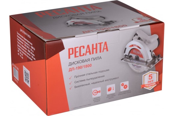Пила дисковая Ресанта ДП-190/1800 ,190*20мм, h-68мм
