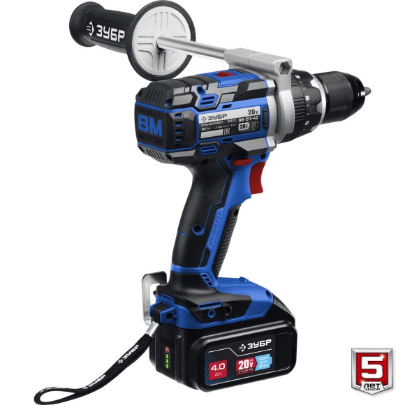 Шуруповёрт(BL) аккум. ЗУБР DB-211-42, 20В, 100Н*м, АКБ 2-шт (4А*ч), в кейсе Шуруповёрт(BL) аккум. ЗУБР DB-211-42, 20В, 100Н*м, АКБ 2-шт (4А*ч), в кейсе