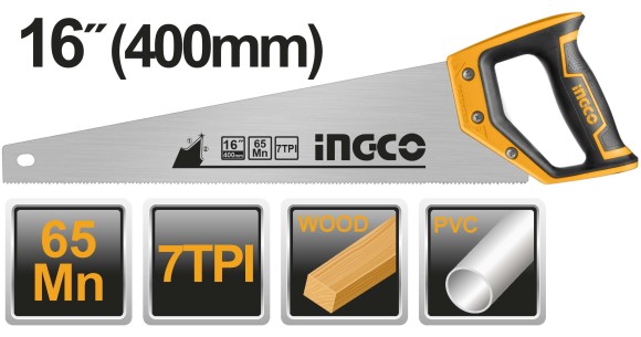 Ножовка по дереву INGCO 400мм.HHAS08400 Ножовка по дереву INGCO 400мм.HHAS08400