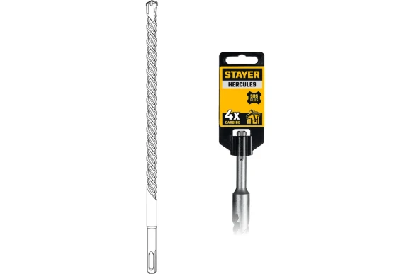 Бур 18*950*1000мм, SDS+, 4-кромки, Hercules-4Х STAYER, 29290-1000-18