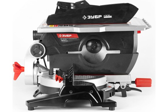 Пила торцовочная комбинир. ЗУБР ЗПТК-305-1900, 1900Вт, 305*30мм, 90° 180/85мм, 45° 150/55мм Пила торцовочная комбинир. ЗУБР ЗПТК-305-1900, 1900Вт, 305*30мм, 90° 180/85мм, 45° 150/55мм