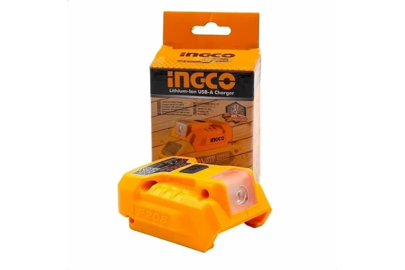 Фонарь и USB адаптер для аккумулятора.INGCO CUCLI2022,20В Li-ion-0шт,1Вт,-без бат.,без зар.