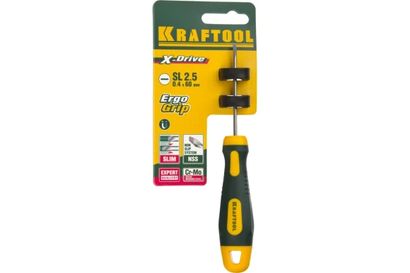 Отвертка Х-Drive, SL 2,5*60мм KRAFTOOL