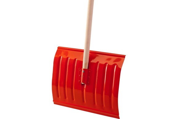 Лопата снеговая стальная.дерев.черенок  ЛС-430 430мм Сибсин