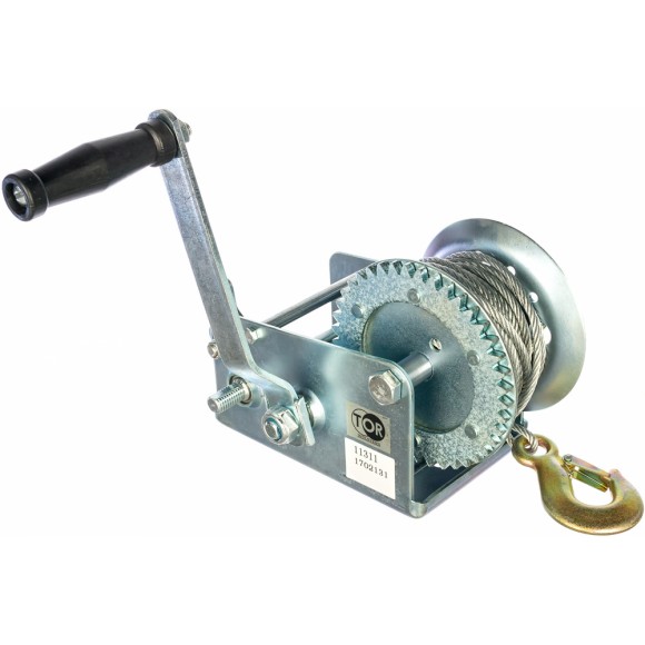 Лебёдка барабанная TOR ЛФ-2500(FD)  1,0т*20м трос Лебёдка барабанная TOR ЛФ-2500(FD)  1,0т*20м трос
