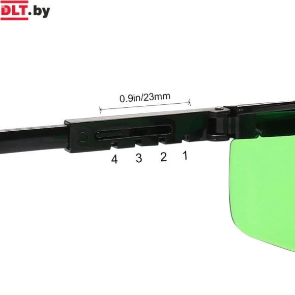 Очки защитные открытого типа, ЗЕЛЁНЫЕ,  увеличенная линза DLT