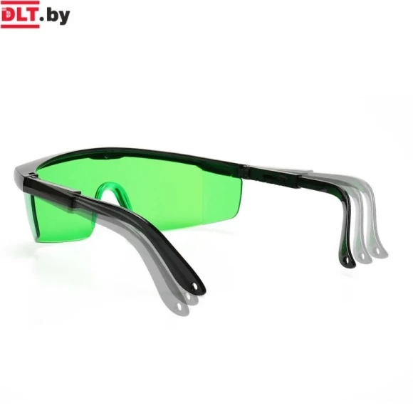 Очки защитные открытого типа, ЗЕЛЁНЫЕ,  увеличенная линза DLT