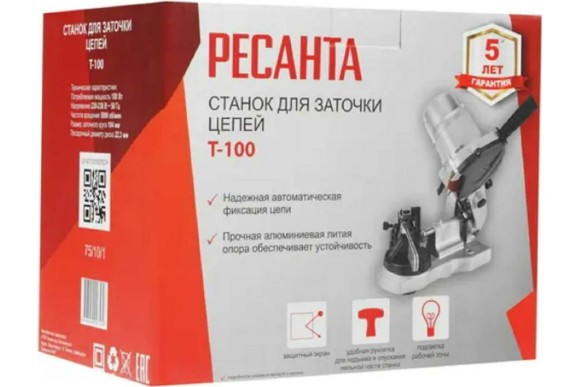 Станок для заточки цепей Ресанта Т-100, 100Вт, 104*22,2мм, 5000об/мин