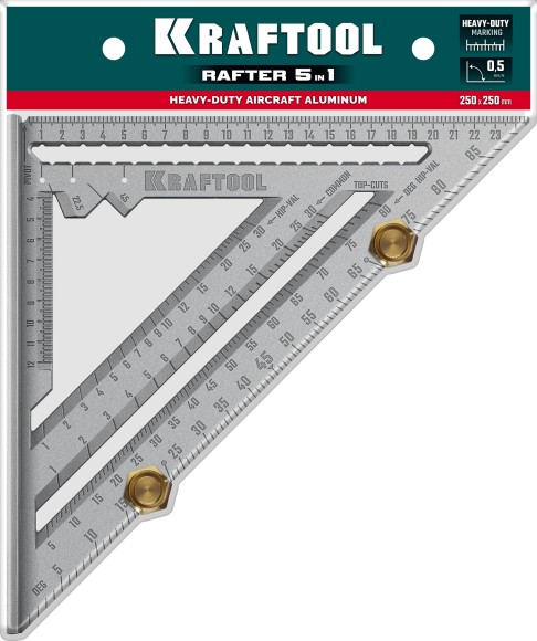 Угольник стропильный (СВЕНСОН) алюминиевый 250мм, KRAFTOOL Угольник стропильный (СВЕНСОН) алюминиевый 250мм, KRAFTOOL