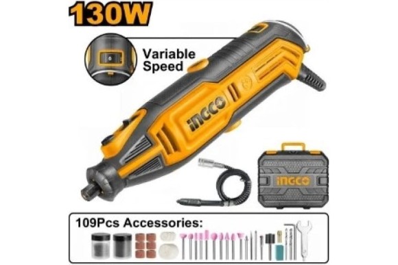 Гравёр электрич. INGCO MG13328 130Вт, 3.2/2.3мм, 10000-35000об/мин, в кейсе Гравёр электрич. INGCO MG13328 130Вт, 3.2/2.3мм, 10000-35000об/мин, в кейсе
