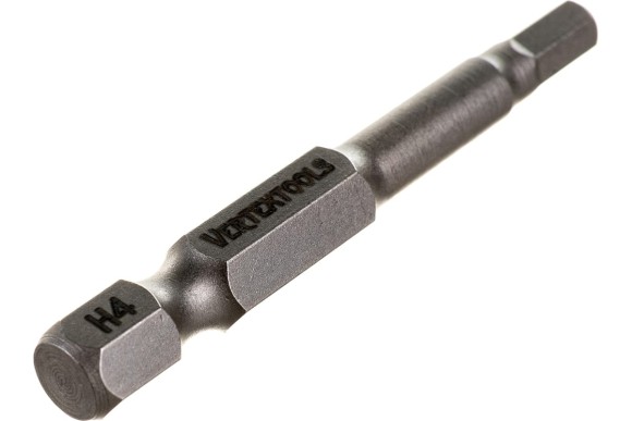 Бита HEX4 х 50мм, Vertextools Бита HEX4 х 50мм, Vertextools