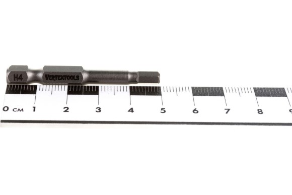 Бита HEX4 х 50мм, Vertextools Бита HEX4 х 50мм, Vertextools
