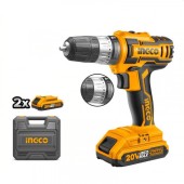 Шуруповерт аккум.ударный INGCO CIDLI200215,20В*2,0А/ч*2шт,45Н/м,0-400/0-1500о/мин