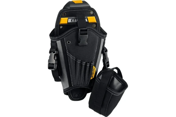 Кобура для шуруповёрта большая +доп карман FastClip KH-5 KRAFTOOL Кобура для шуруповёрта большая +доп карман FastClip KH-5 KRAFTOOL