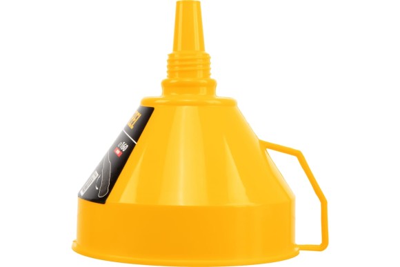 Воронка пластиковая 160 мм с металлическим ситом и гибким наконечником DENZEL Воронка пластиковая 160 мм с металлическим ситом и гибким наконечником DENZEL