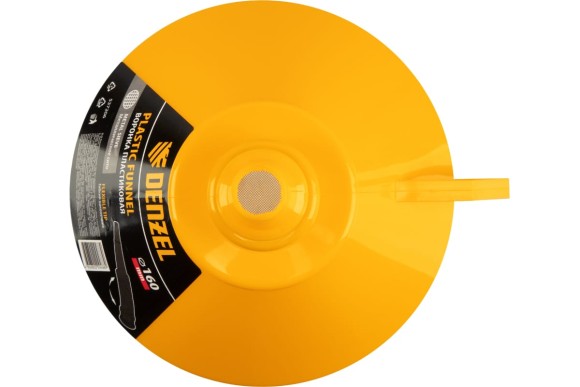 Воронка пластиковая 160 мм с металлическим ситом и гибким наконечником DENZEL Воронка пластиковая 160 мм с металлическим ситом и гибким наконечником DENZEL