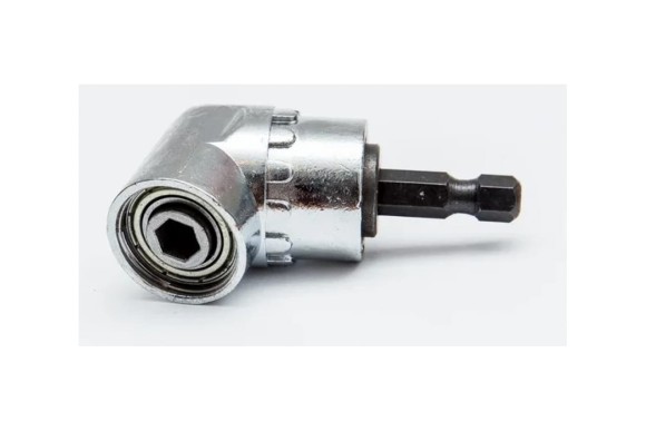 Адаптер угловой для бит 1/4 *61мм Vertextools