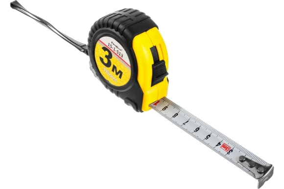 Рулетка 3м х 16мм, белая лента, прорезиненный корпус, Т2 РемоКолор Рулетка 3м х 16мм, белая лента, прорезиненный корпус, Т2 РемоКолор