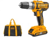 Шуруповерт аккум.ударный INGCO CIDLI20025,20В*2,0А/ч*2шт,45Н/м,0-400/0-1500о/мин