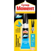 Клей секундный МОМЕНТ СУПЕР гель 3г Клей секундный МОМЕНТ СУПЕР гель 3г