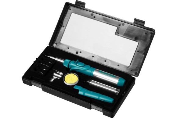 Паяльник газовый 3 в 1,пьезоподжиг,5 насадок,припой KRAFTOOL Паяльник газовый 3 в 1,пьезоподжиг,5 насадок,припой KRAFTOOL