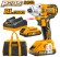 Шуруповерт аккум.импульсный INGCO CIRLI2002,20В*2,0А /ч*2шт,170Н/м,0-1300/0-2100о/мин